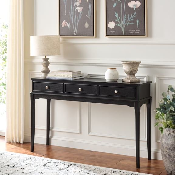 Safavieh Opal 3 Draw Console Table, Black