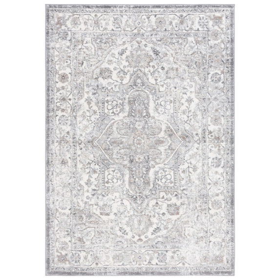 SAFAVIEH Opal Daithi Oriental Area Rug, Grey/Ivory, 4' x 6'