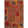 thumbnail image 1 of Aztec Orange/Multi Medium Rectangle Rug-Color:Orange/Multi,Shape:Medium Rectangle,Size:5'-1" X 7'-6", 1 of 4