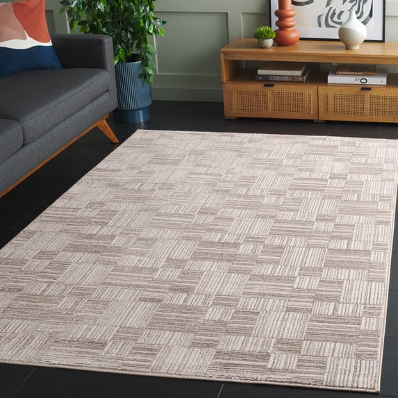Safavieh Orchard Bianca Geometric Polyester Area Rug, Gray/Ivory, 8' x 10'