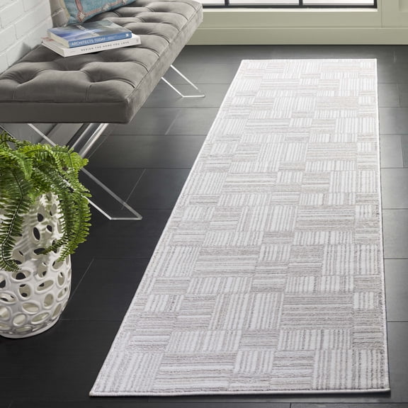 Safavieh Orchard Bianca Geometric Polyester Runner Rug, Ivory, 2'2" x 8'