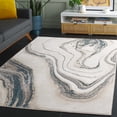 thumbnail image 1 of Safavieh Orchard Marcus Abstract Polyester Area Rug, Ivory/Blue, 9' x 12', 1 of 10