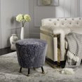thumbnail image 1 of Safavieh Oriana 18" Diameter Retro Ottoman, Multiple Colors, 1 of 8