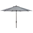 thumbnail image 1 of Safavieh Ortega 9' Market Crank Auto Tilt Patio Umbrella, Grey, 1 of 7