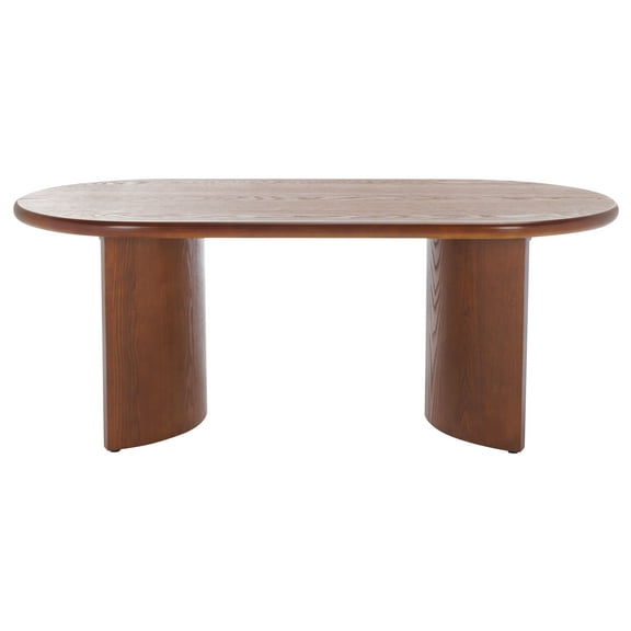 Safavieh Osai Glam Oval Ash Veneer Coffee Table, Walnut