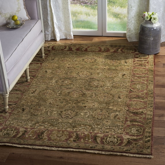 Safavieh Old World Crispian Oriental Wool Area Rug, Light Green/Rust, 6' x 9'