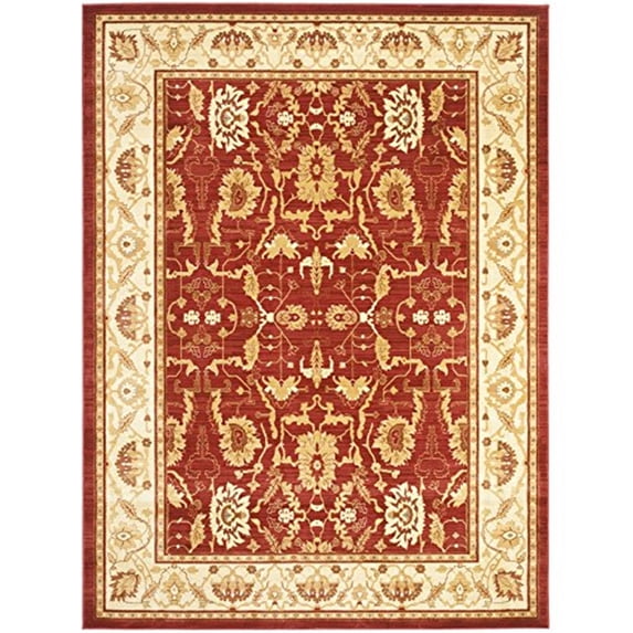 Traditional Rug - Heirloom Polypropylene, 2850Gr/Sqm -Red/Creme Style-A-Color:Red/Creme,Design:Traditional,Shape:Large Rectangle,Size:13'L x 9' 6''W