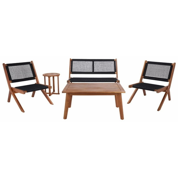 Safavieh Outdoor Kobina 5 Piece Conversation Set