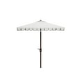 thumbnail image 1 of Safavieh Venice 7.5' Market Crank Square Patio Umbrella, White/Black, 1 of 7