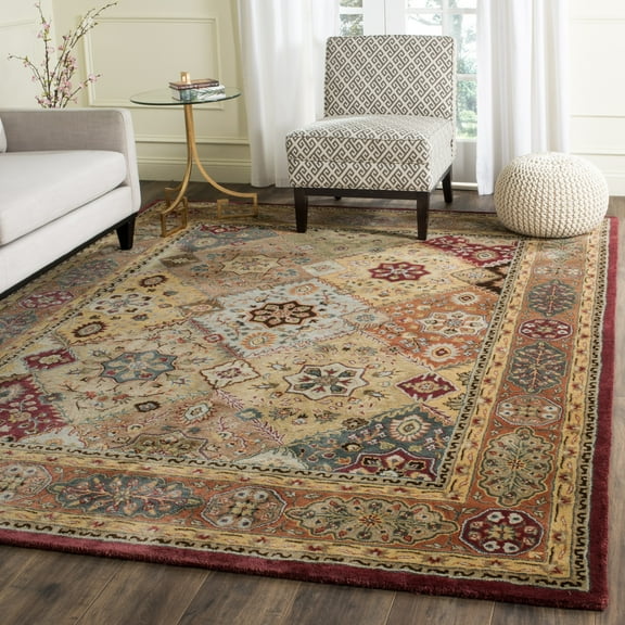 SAFAVIEH Persian Legend Dorinda Bordered Area Rug, Red/Rust, 7'6" x 9'6"