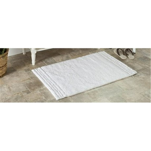 Shag & Flokati Rug - Plush Master Bath Cotton -White/White Style-B-Color:White/White,Design:Shag & Flokati,Shape:Small Rectangle,Size:3' 9''L x 2' 3''W