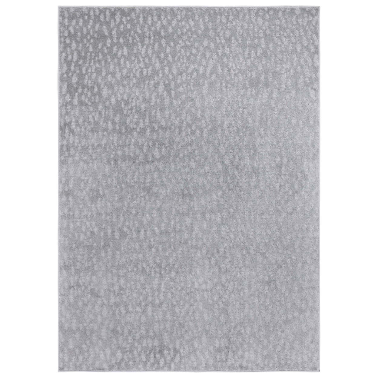 Gray Hand-Knotted Synthetic 8' x 10' Area Rug