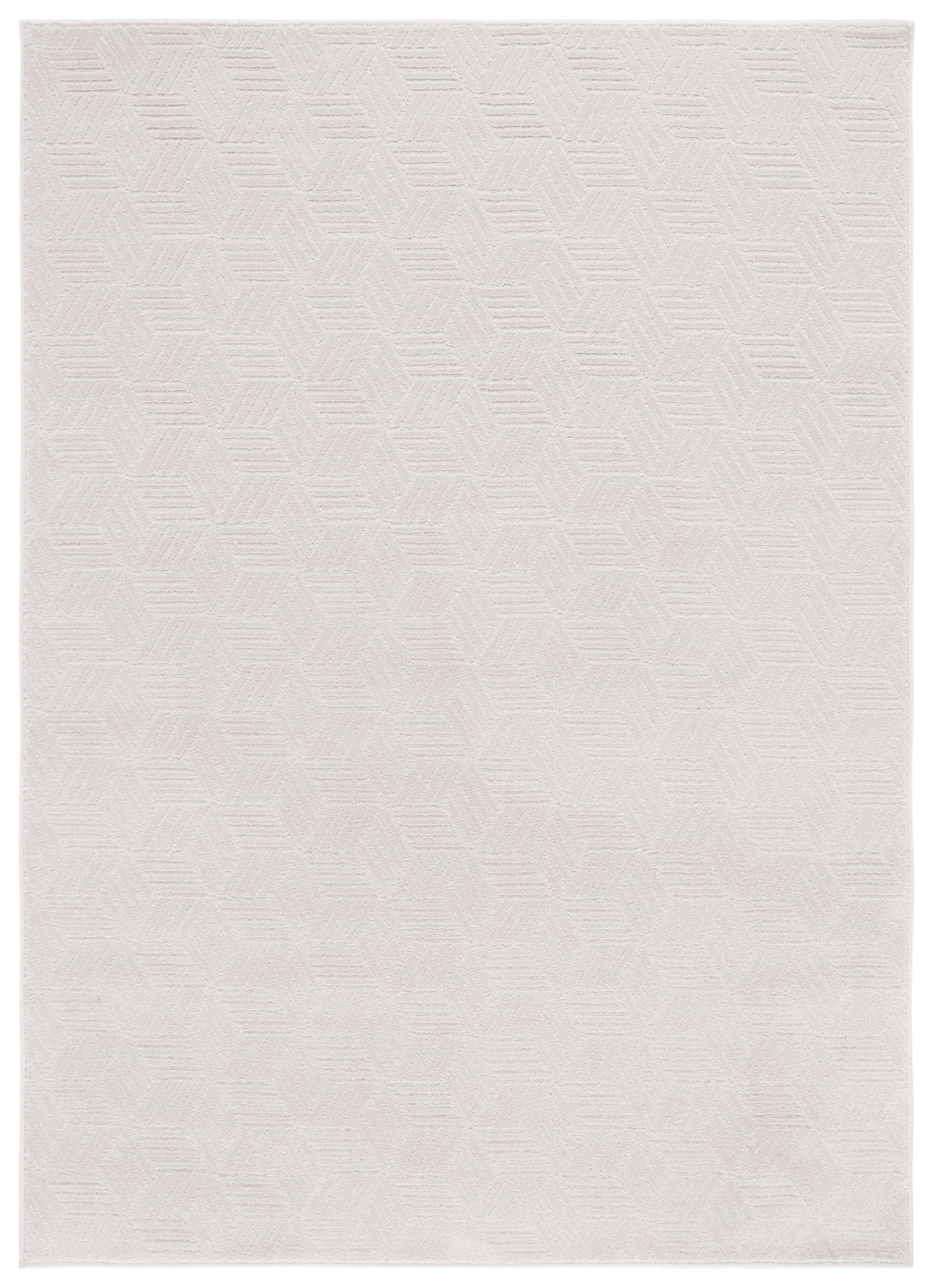 Ivory Rectangular Non-slip Synthetic Area Rug