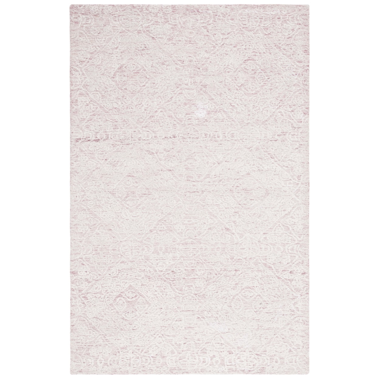 Ivory Hand-Tufted Wool and Silk 8' x 10' Rug
