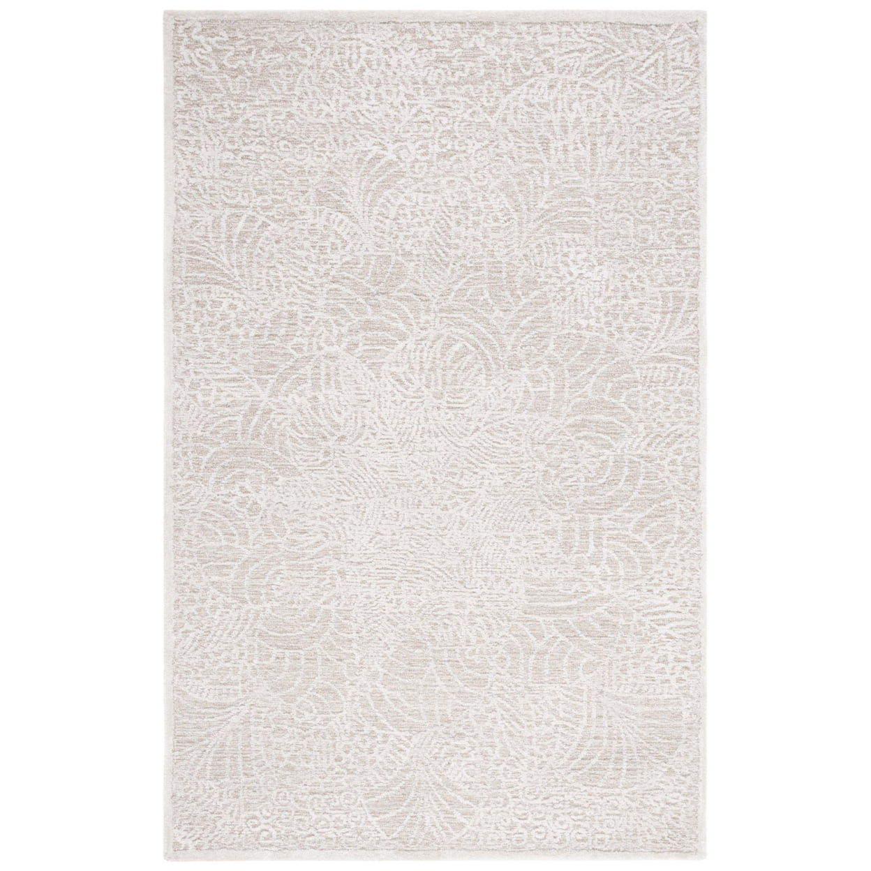 Ivory Hand-Tufted Wool 8' x 10' Area Rug