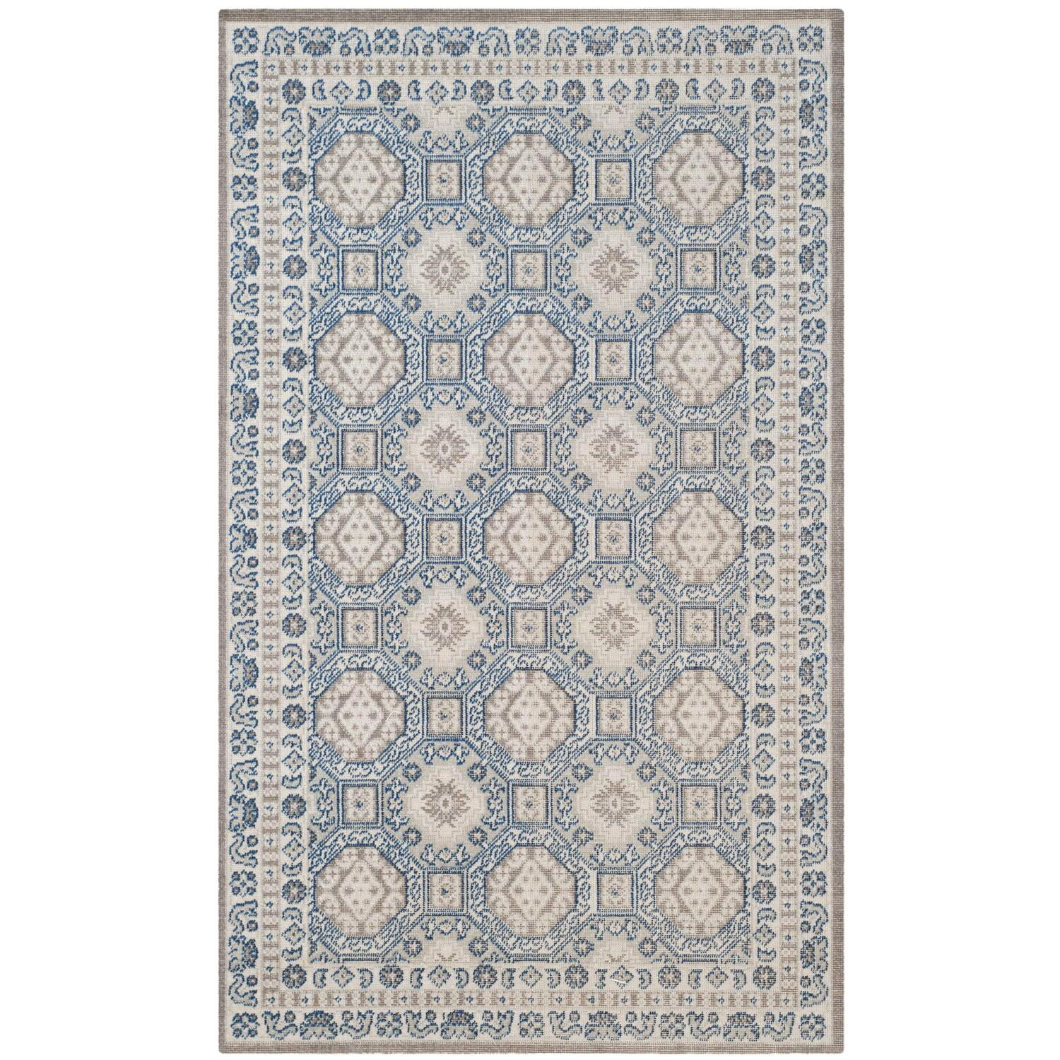 3' x 5' Ivory or Grey Polypropylene Area Rug main image 1