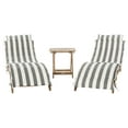 thumbnail image 1 of Safavieh Pacifica Outdoor Modern 3 Piece Lounge Set with Cushion, 1 of 11