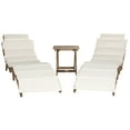 thumbnail image 1 of Safavieh Pacifica Outdoor Modern 3 Piece Lounge Set with Cushion, 1 of 12