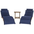 thumbnail image 1 of Safavieh Pacifica Outdoor Modern 3 Piece Lounge Set with Cushion, 1 of 9