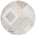 thumbnail image 1 of SAFAVIEH Palma Vincent Geometric Area Rug, Beige/Light Grey, 5'1" x 5'1" Round, 1 of 8