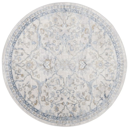SAFAVIEH Palma Giuseppe Oriental Area Rug, Beige/Light Blue, 3' x 3' Round