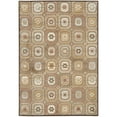 thumbnail image 1 of Transitional Rug - Paradise Viscose Pile -Dark Brown/Multi-Color:Dark Brown/Multi,Design:Transitional,Shape:Rectangle,Size:7'6"L x 5'3" W, 1 of 4
