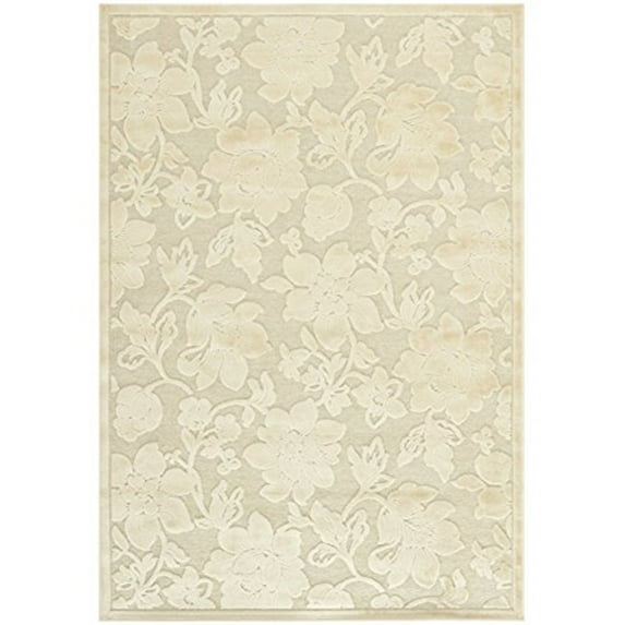 Transitional Rug - Paradise Viscose Pile -Creme Style-C-Color:Creme,Design:Transitional,Shape:Large Rectangle,Size:11' 2''L x 8'W