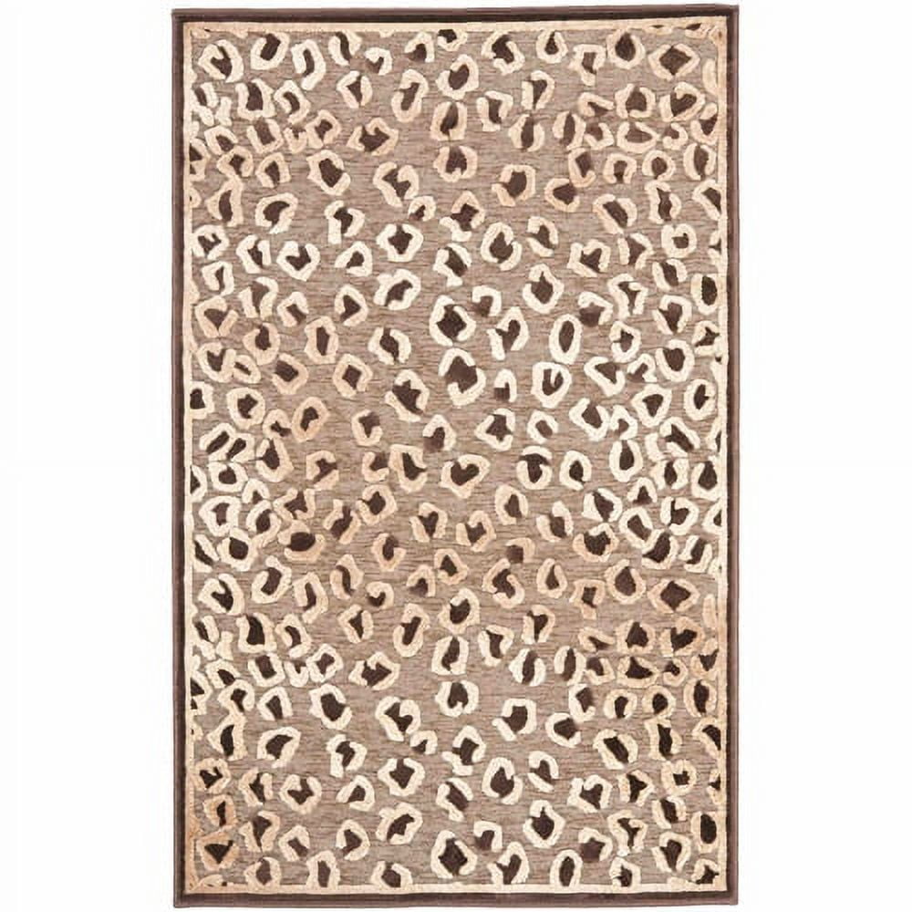 Chenille Charm Multicolor Hand-Knotted Silk Blend Area Rug - 31" x 4"