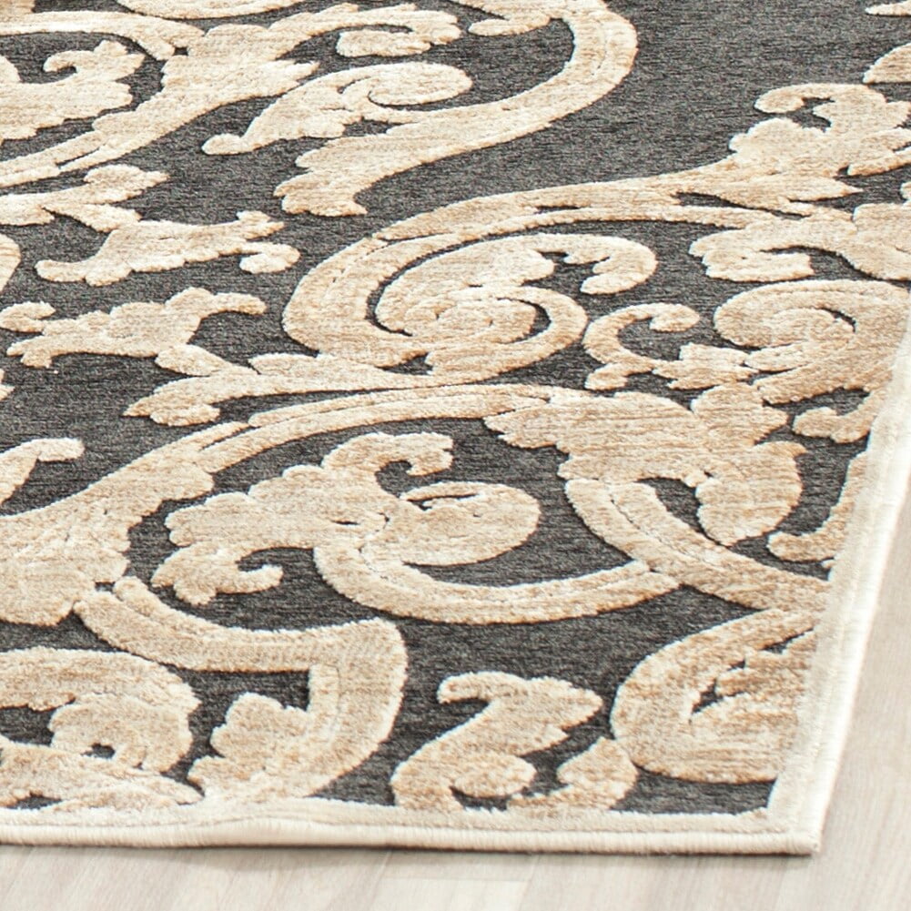 Safavieh Paradise Tjakea Modern Viscose Rug Stone/Anthracite 5'3" x 7'6