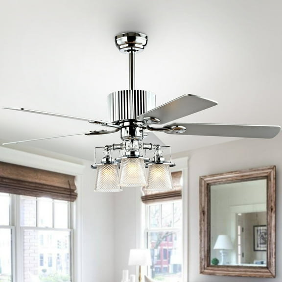 Safavieh Parlin 3-Light Glam Ceiling Light Fan