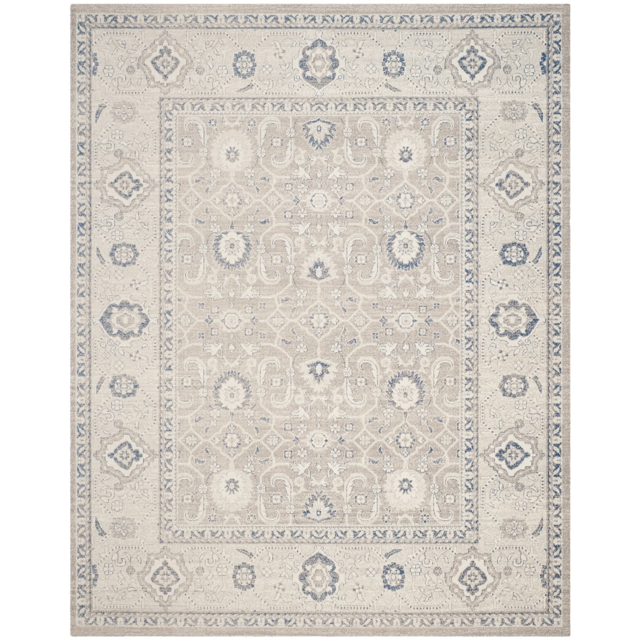 Ivory and Taupe 4' x 6' Flat Woven Reversible Cotton Area Rug