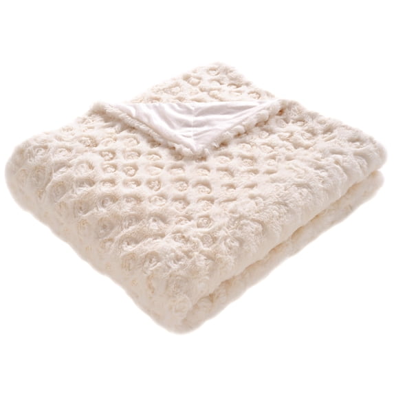 Safavieh Pebbles Geometric Faux Fur Throw