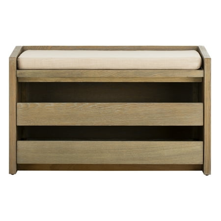 Safavieh Percy Contemporary Shoe Storage Bench with Cushion