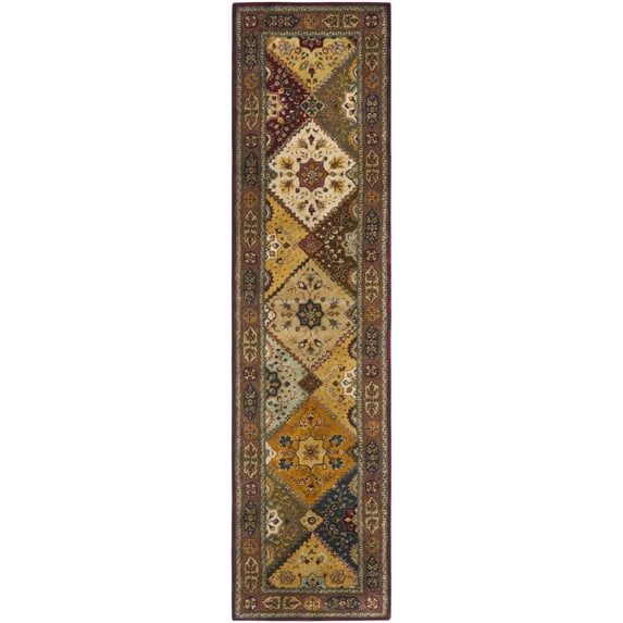 Traditional Rug - Persian Legend New Zealand Wool -Red/Rust-Color:Red/Rust,Design:Traditional,Shape:Runner,Size:10'L x 2'6" W