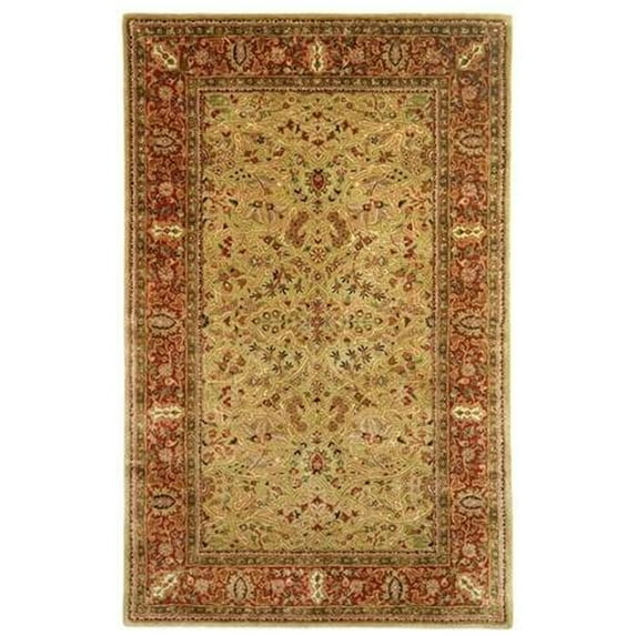 Traditional Rug - Persian Legend New Zealand Wool -Gold/Rust Style-A-Color:Gold/Rust,Design:Traditional,Shape:Medium Rectangle,Size:9'L x 6'W