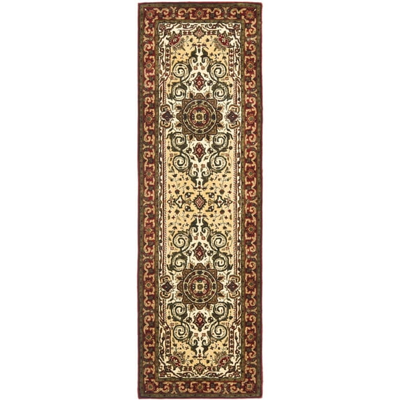 Safavieh Persian Legend PL528A Ivory, Red 2'6" x 8' Rug