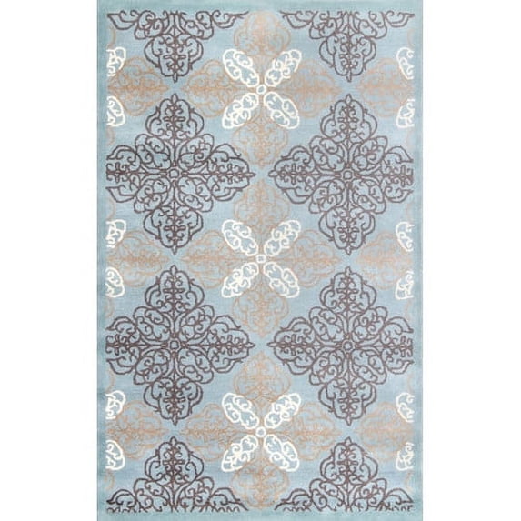 Safavieh Pirouette Hand-Tufted Wool Blue/Brown Area Rug