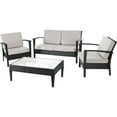 thumbnail image 1 of Safavieh Piscataway 4-Piece Wicker Outdoor Set, 1 of 2