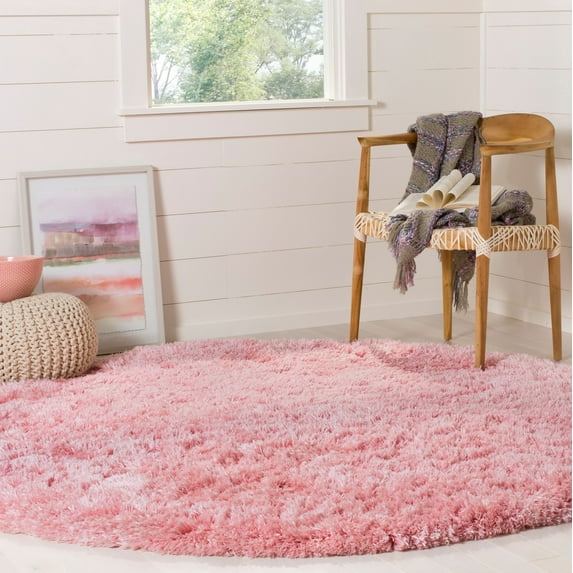 Safavieh Polar Abbot Solid Extreme Plush Shag Round Area Rug