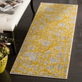 thumbnail image 1 of Safavieh Porcello 2'-4" X 6'-7" Power Loomed Rug In Light Gray And Yellow, 1 of 6