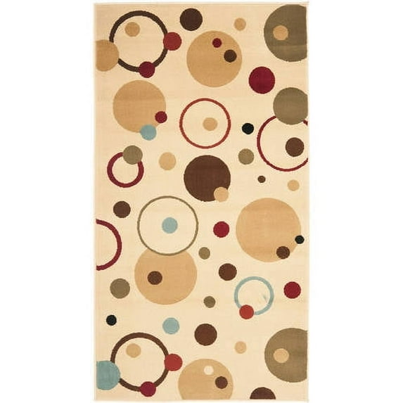 Porcello Black/Multi Large Rectangle Rug-Color:Ivory/Multi,Shape:Large Rectangle,Size:8' X 11'-2"