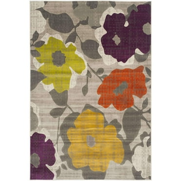 Safavieh  Porcello Yoheved Modern Rug 5'2" x  7'6" 5' x 8',10' Runner Indoor Living Room,Bedroom,Dining Room Rectangle