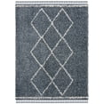 thumbnail image 1 of SAFAVIEH Pro Lux Akilah Geometric Shag Area Rug, Blue/Creme, 8' x 10', 1 of 9