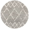 thumbnail image 1 of SAFAVIEH Pro Lux Marcus Geometric Shag Area Rug, Grey/Cream, 6'7" x 6'7" Round, 1 of 10
