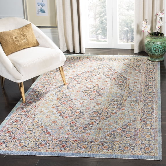 Safavieh Provance Fuencisla Vintage Boho Oriental Rug 6'7" x 6'7" Square 6' Square,8' Square Living Room,Bedroom,Dining Room Square