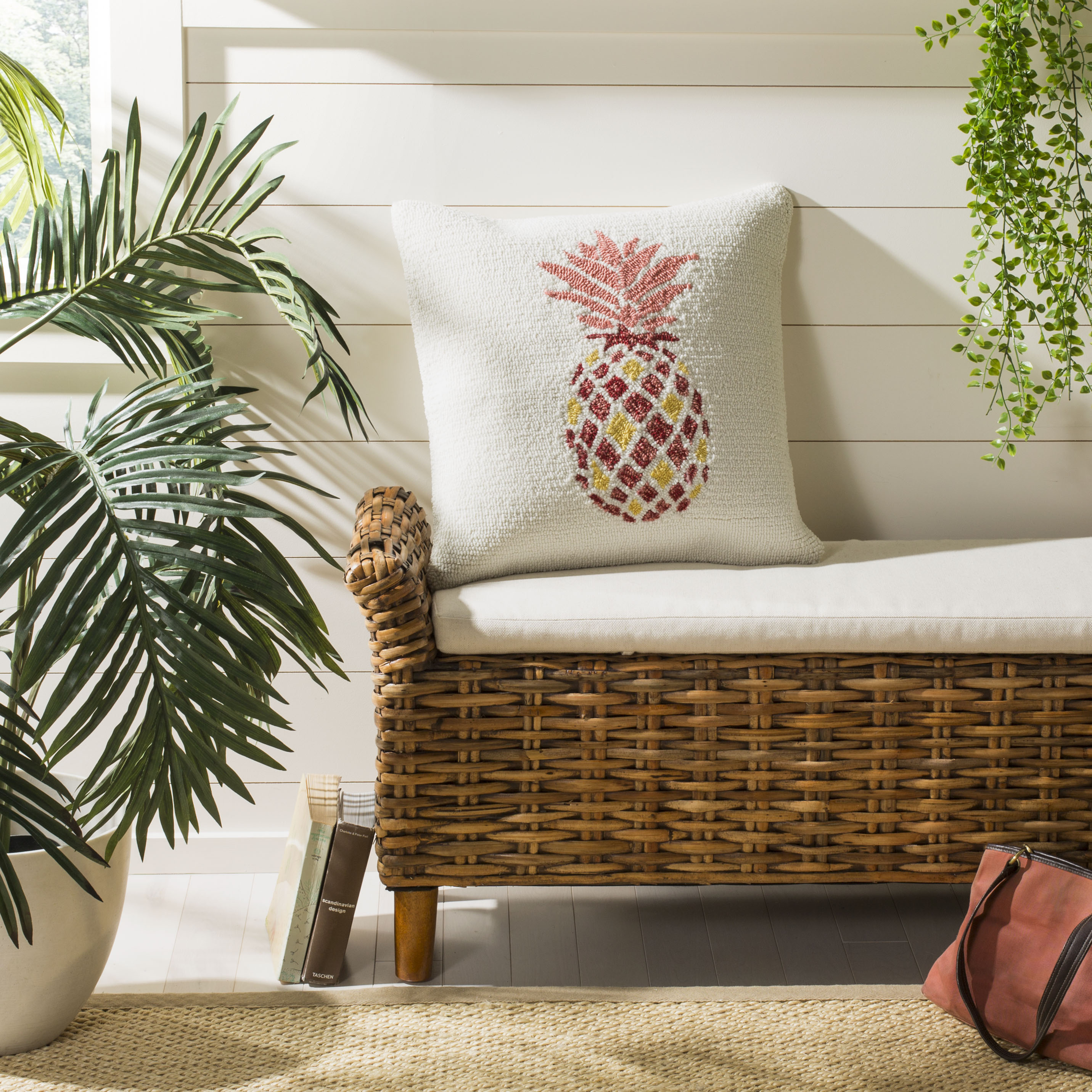 Safavieh Pure Pineapple 20" x 20" Indoor/Outdoor Pillow