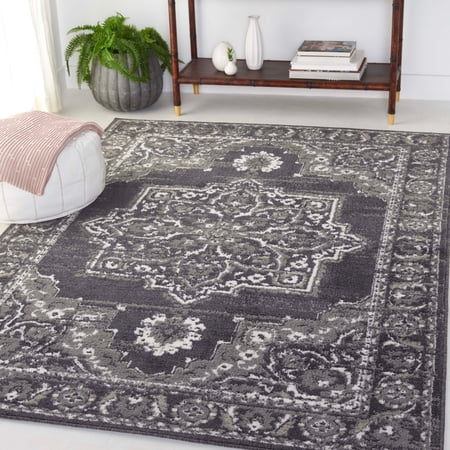 Safavieh Pyramid Akhila Traditional Oriental Rug 9' x 12' - Charcoal/Ivory