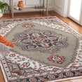 thumbnail image 1 of Safavieh Pyramid Caiden Medallion Area Rug, Gray/Ivory/Rust, 4'5" x 6'5", 1 of 11