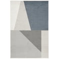 thumbnail image 1 of SAFAVIEH Pyramid Andrew Geometric Area Rug, Ivory/Grey Navy, 4'5" x 6'5", 1 of 7