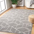 thumbnail image 1 of Safavieh  Pyramid Mick Modern Rug 9'  x  12' - Grey/Ivory - Rectangle, 1 of 5